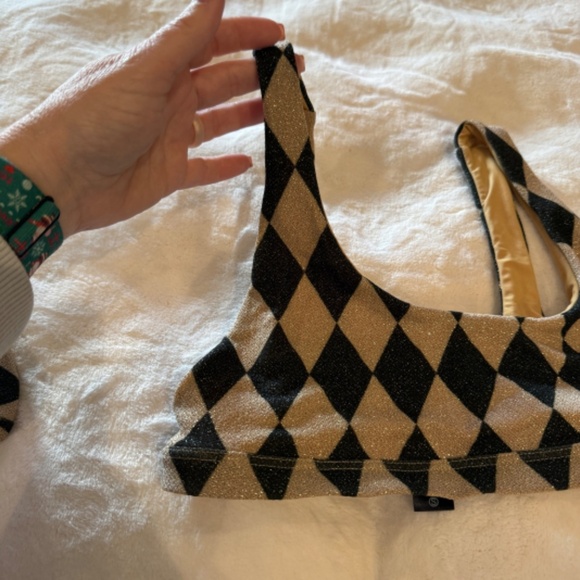 New! SET Beach Riot  Peyton Top Matching Bottom in Diamond Shimmer 31365 - Picture 11 of 15